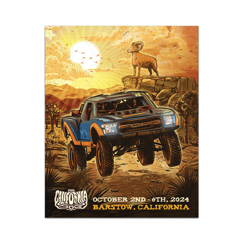 2024 California 300 Triptych Poster Collection