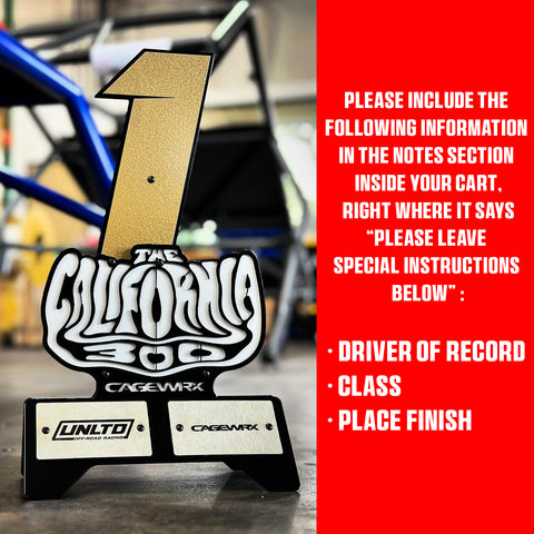 2024 California 300 Trophy (Missed Awards)