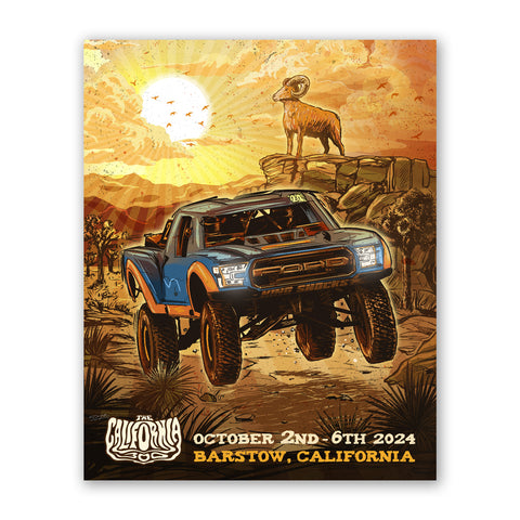 2024 California 300 Poster (Orange)