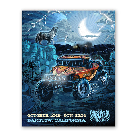 2024 California 300 Poster (Blue)